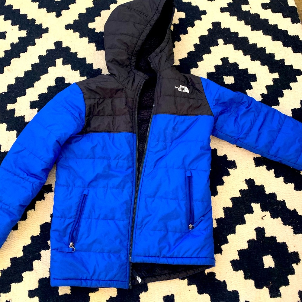 Boys The North Face reversible hooded winter coat